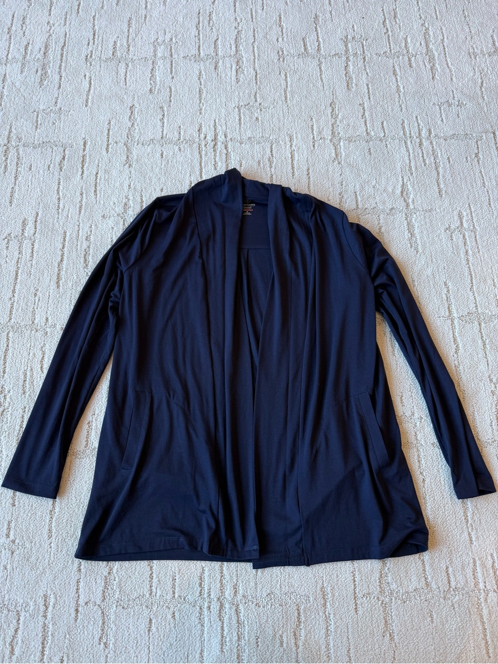 Bluffworks Women's Navy Open-Front Lightweight Cardigan Medium